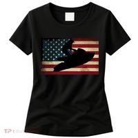 Jet Ski Jet Skier Tee Jet Skiing USA Flag Women's T-Shirt thumb 0