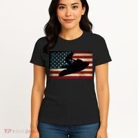 Jet Ski Jet Skier Tee Jet Skiing USA Flag Women's T-Shirt thumb 4