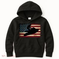 Jet Ski Jet Skier Tee Jet Skiing USA Flag Kids Hoodie thumb 0