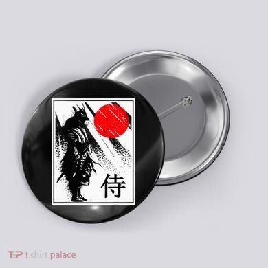 Japanese Samurai Button