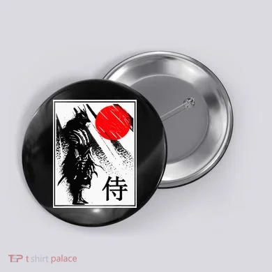 Japanese Samurai Button