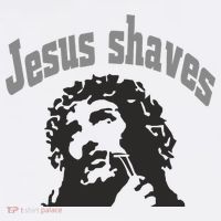 Jesus Shaves Long Sleeve Shirt thumb 2