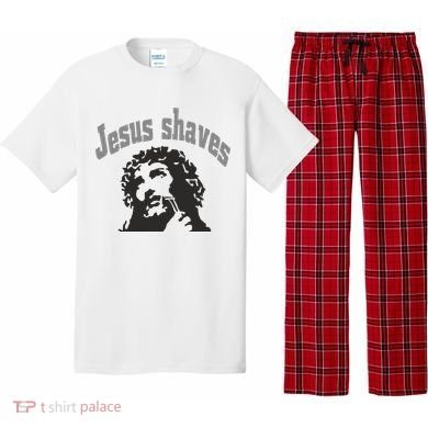 Jesus Shaves Pajama Set