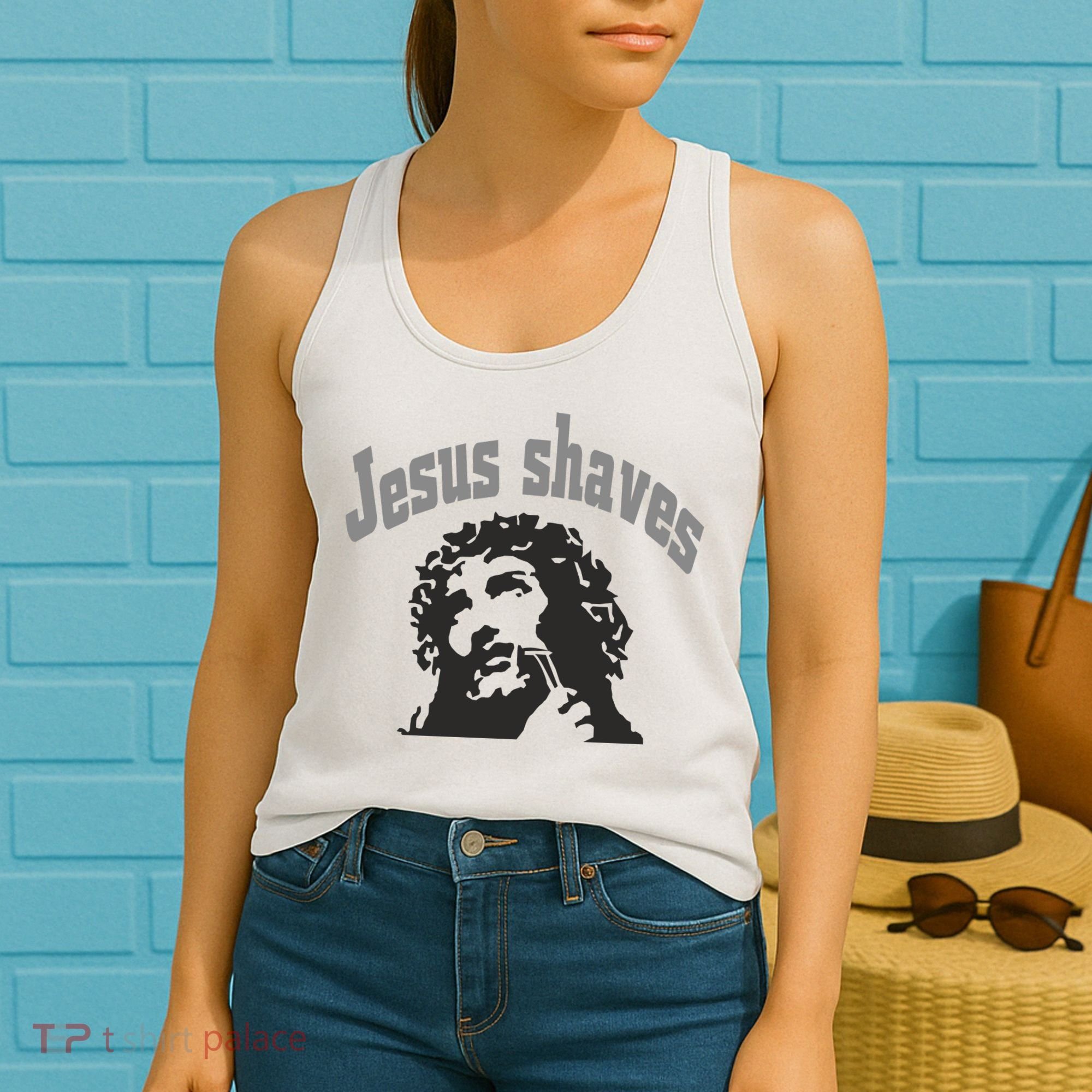 Jesus Shaves Women's Tank Top