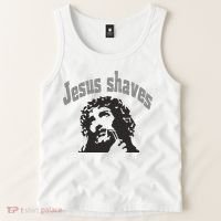 Jesus Shaves Tank Top thumb 2