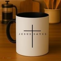 Jesus Saves Coffee Mug thumb 4
