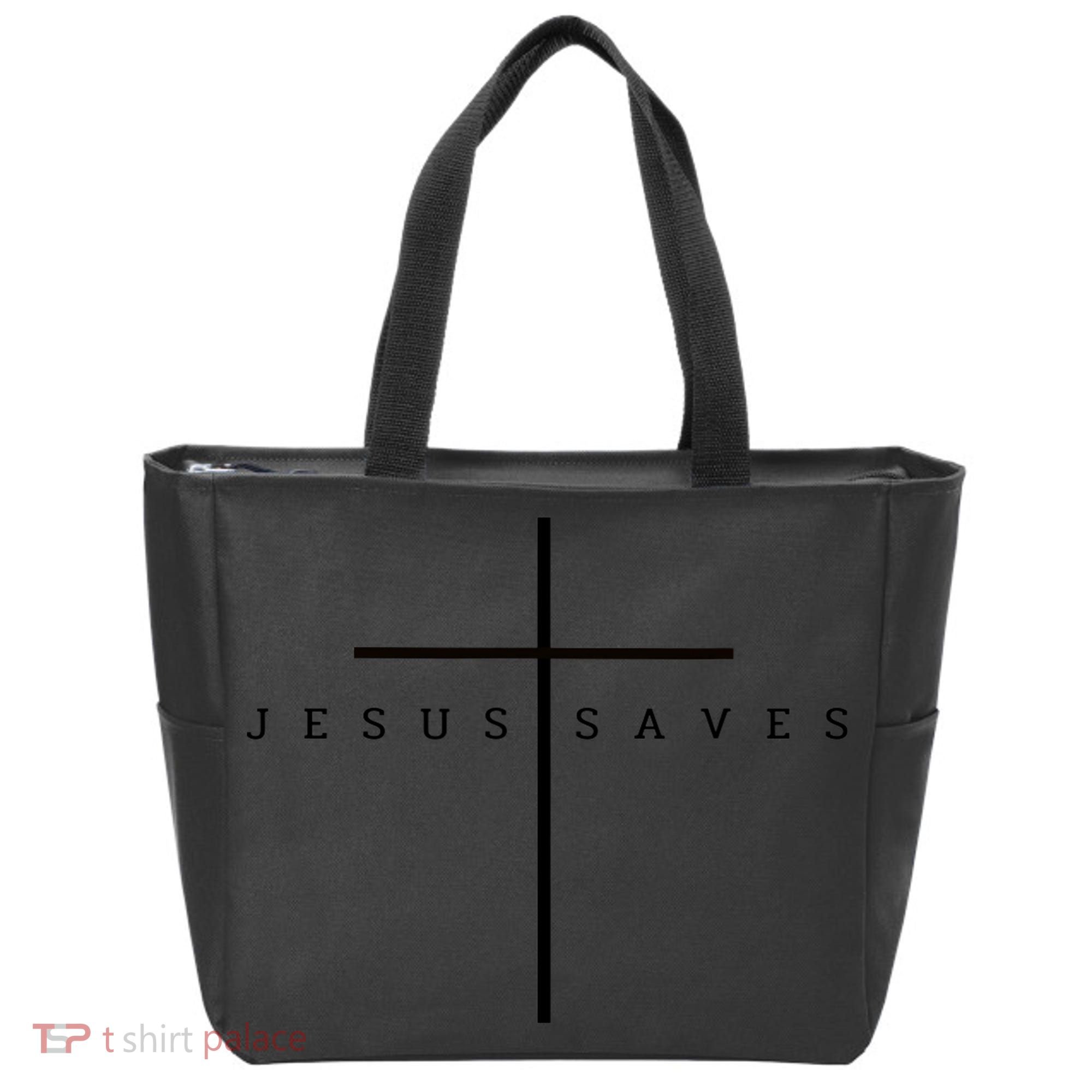 Jesus Saves Tote Bag