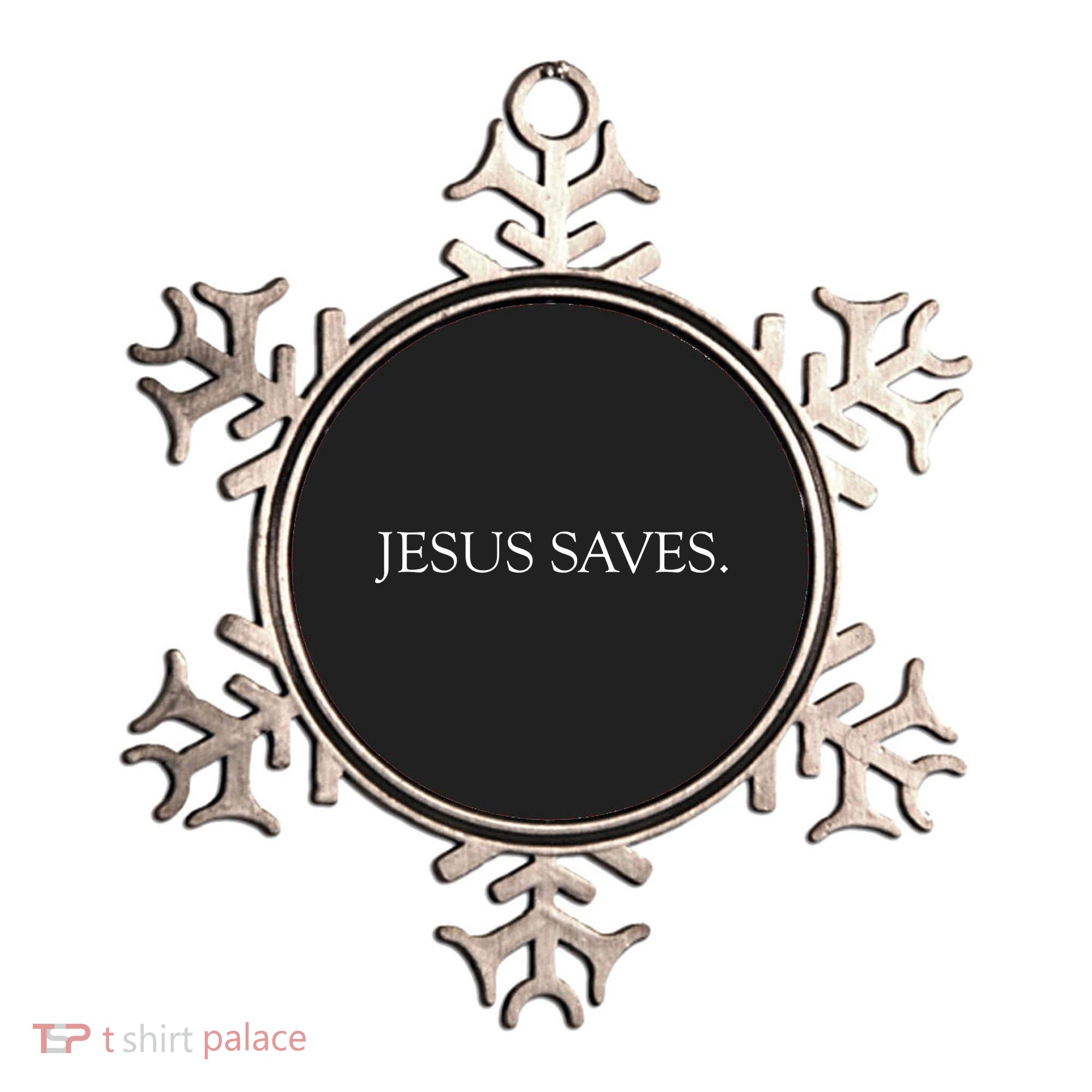 JESUS SAVES Ornament