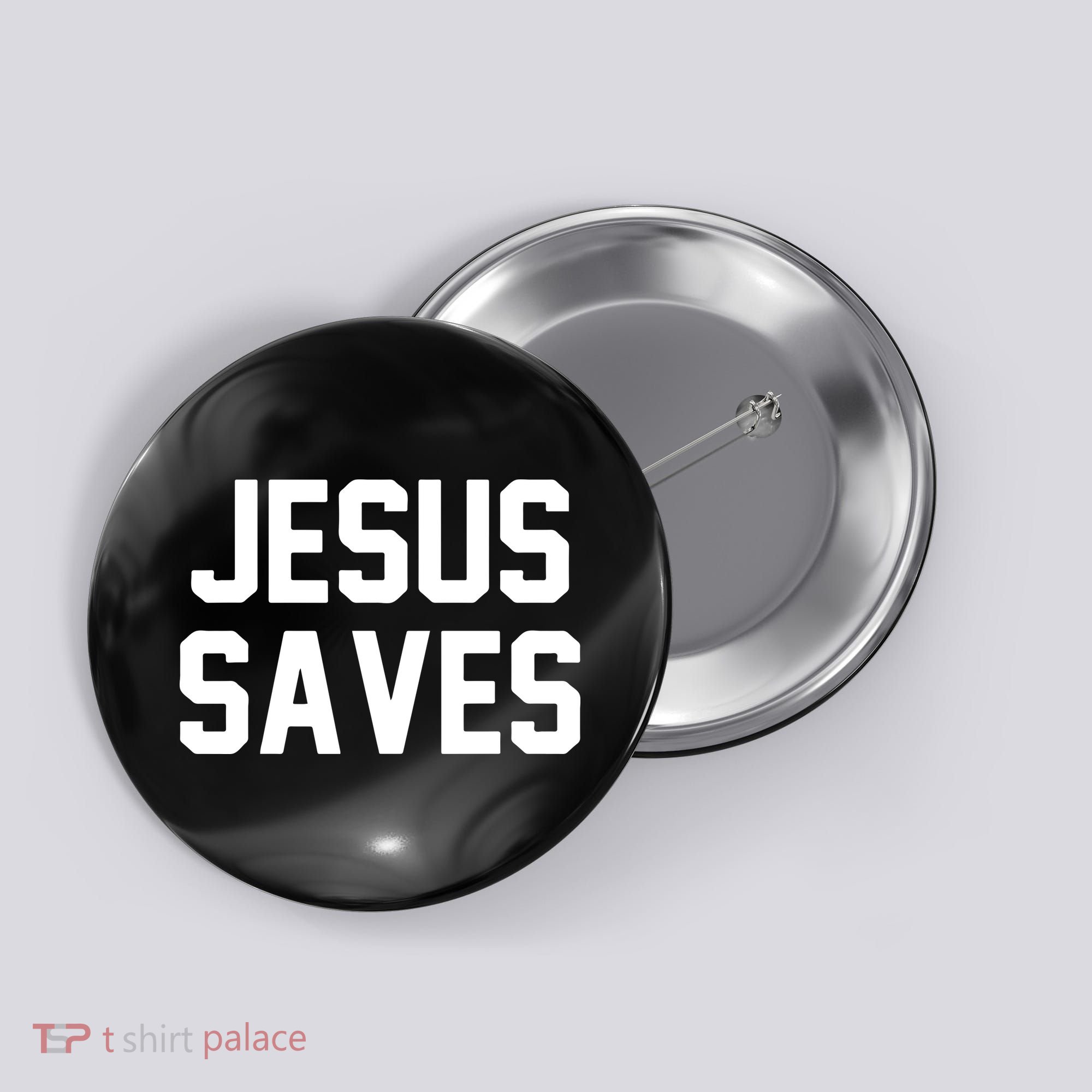 JESUS SAVES Button