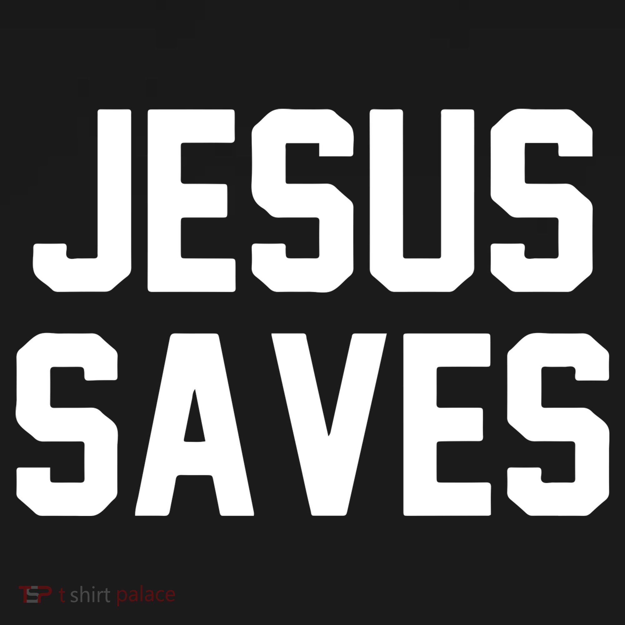 JESUS SAVES Button