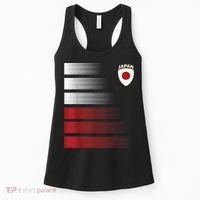 Japanese Soccer Jersey Japan Football Japan Flag Women's Tank Top thumb 0