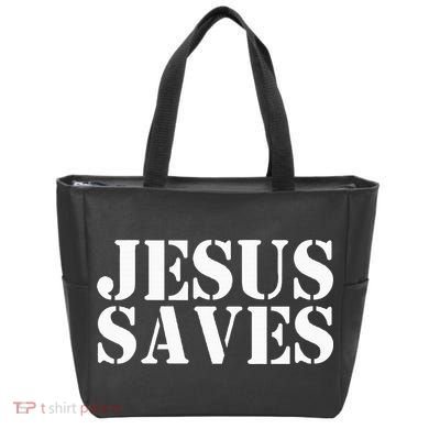 Jesus Saves Tote Bag
