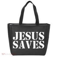 Jesus Saves Tote Bag thumb 0