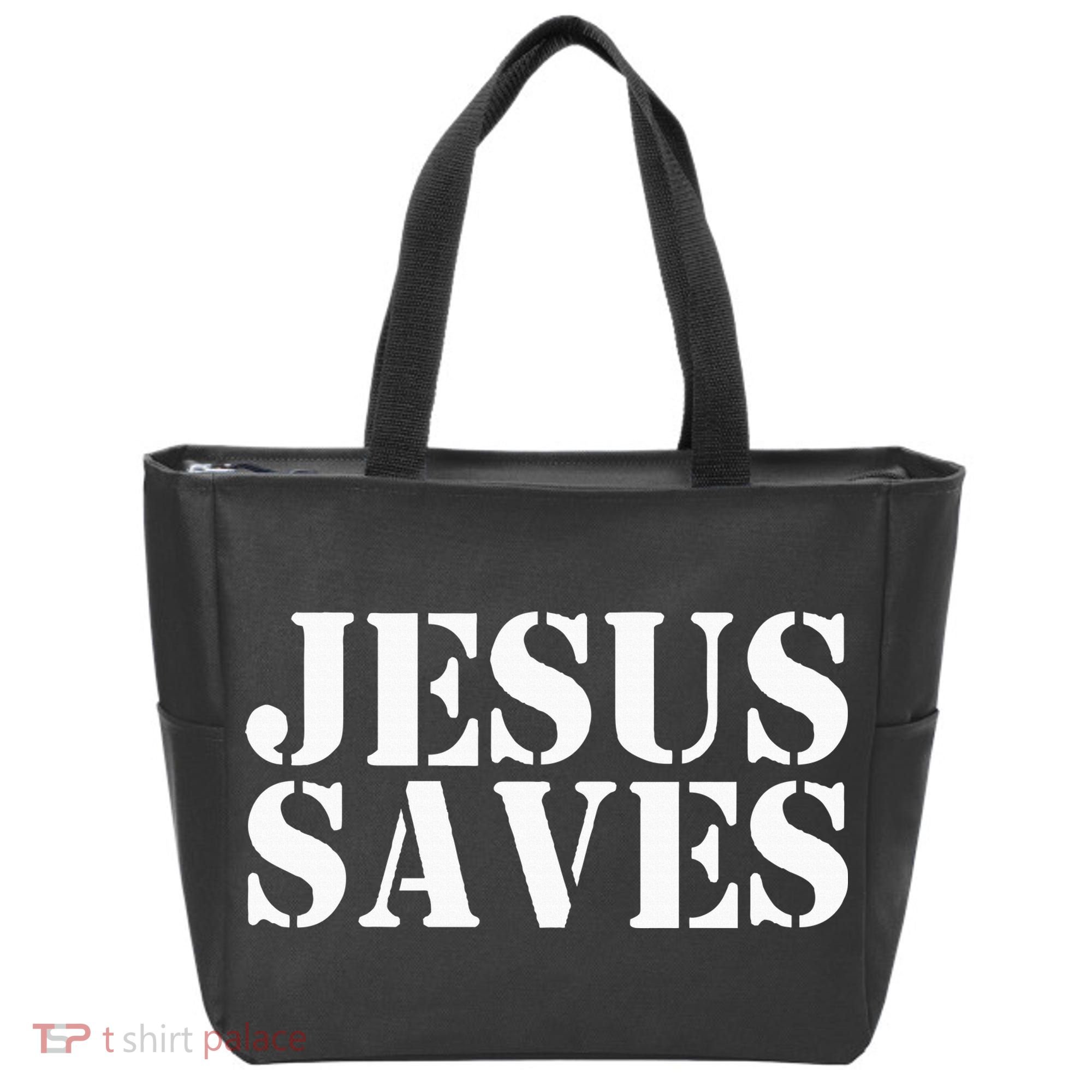 Jesus Saves Tote Bag