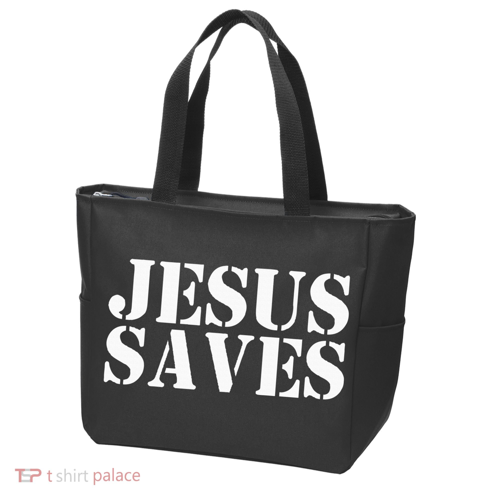 Jesus Saves Tote Bag