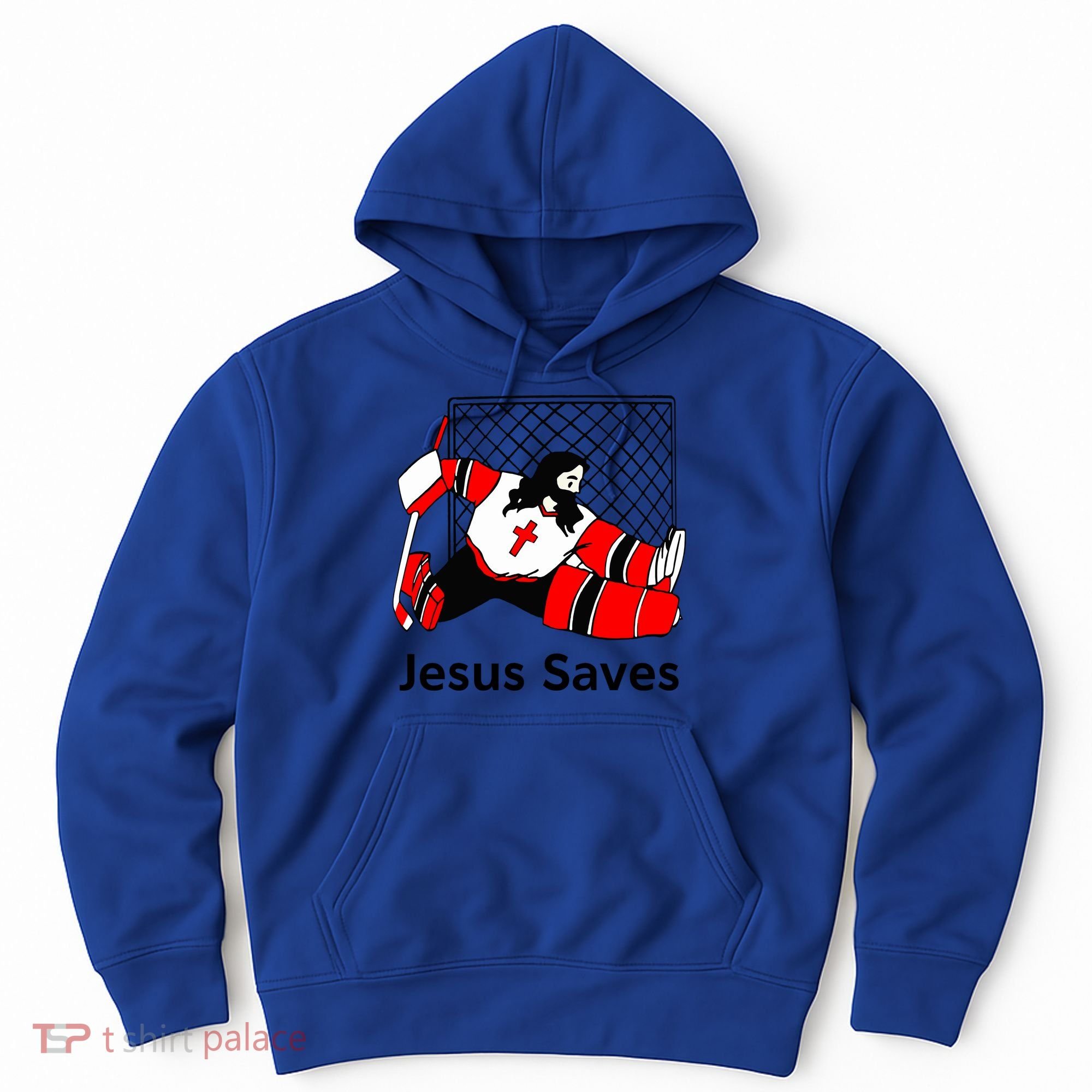 Jesus Saves Jesus Saved Hockey Funny Gift Hoodie