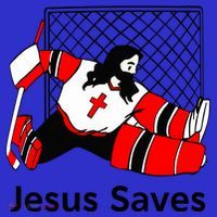 Jesus Saves Jesus Saved Hockey Funny Gift Mousepad thumb 1