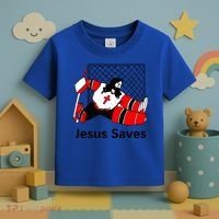 Jesus Saves Jesus Saved Hockey Funny Gift Toddler T-Shirt thumb 3