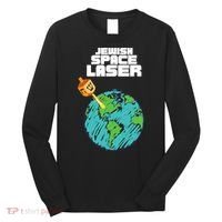 Jewish Space Laser Insane Funny Conspiracy Theory Long Sleeve Shirt thumb 0