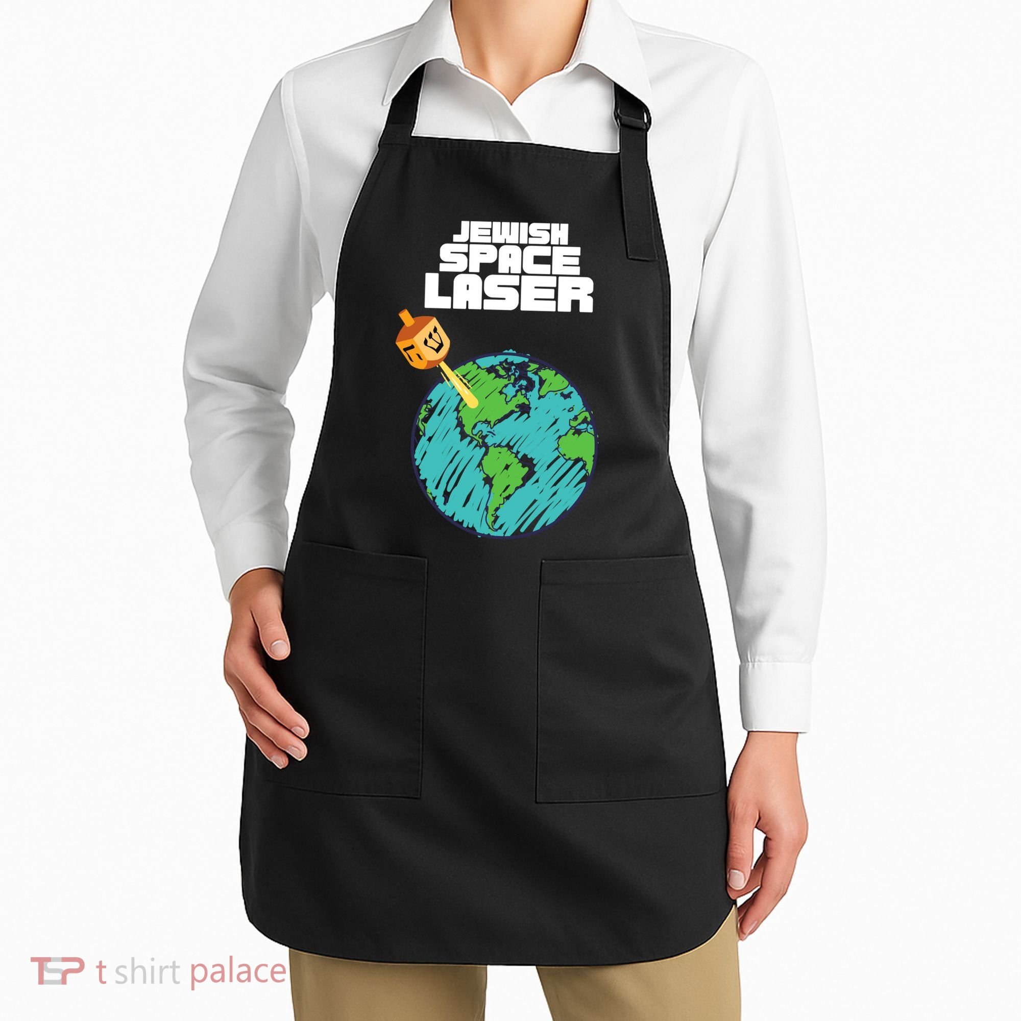 Jewish Space Laser Insane Funny Conspiracy Theory Apron