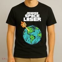 Jewish Space Laser Insane Funny Conspiracy Theory T-Shirt thumb 3