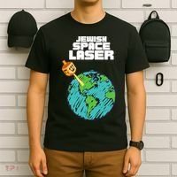 Jewish Space Laser Insane Funny Conspiracy Theory T-Shirt thumb 6