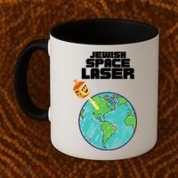 Jewish Space Laser Insane Funny Conspiracy Theory Coffee Mug thumb 2