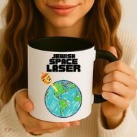 Jewish Space Laser Insane Funny Conspiracy Theory Coffee Mug thumb 3