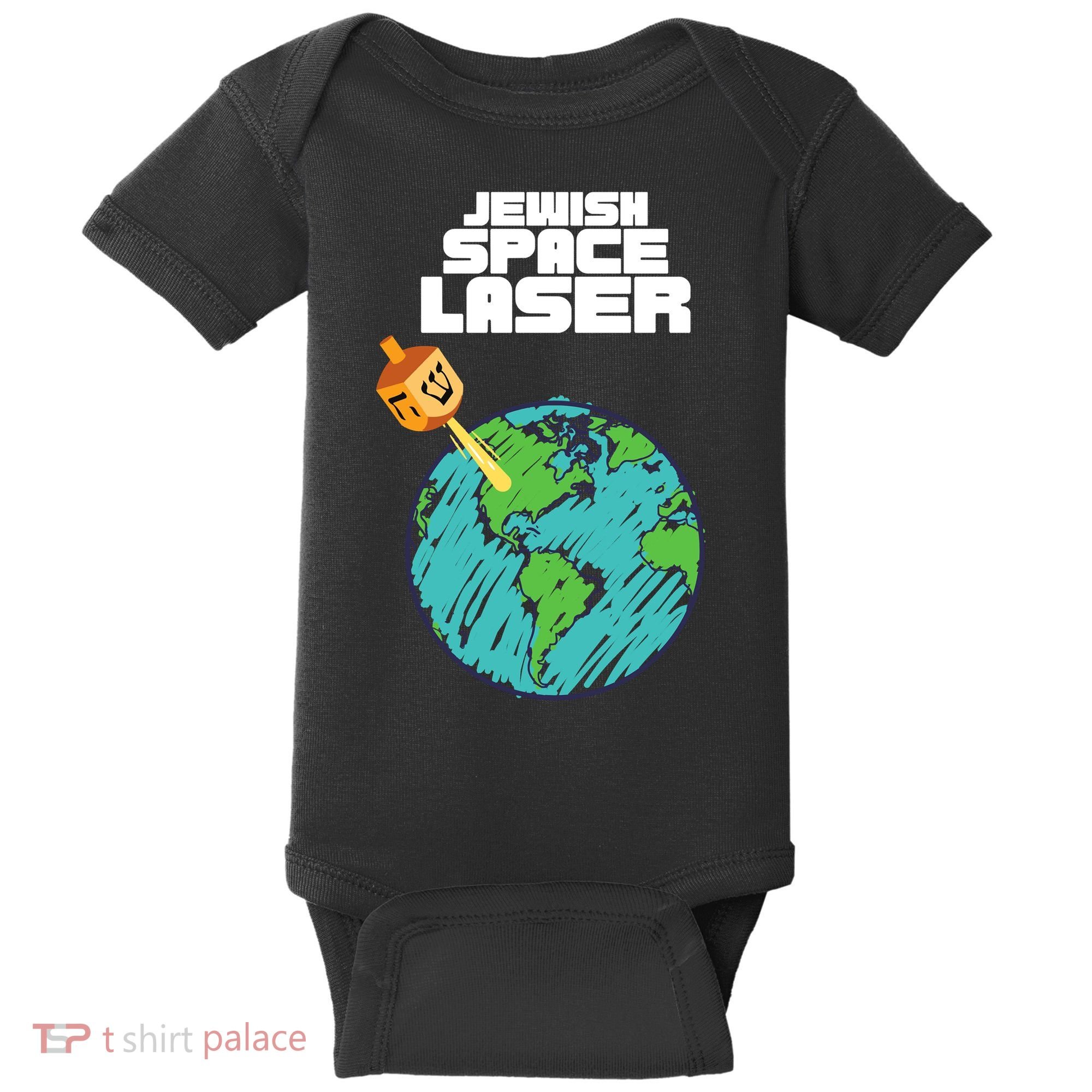 Jewish Space Laser Insane Funny Conspiracy Theory Baby Bodysuit
