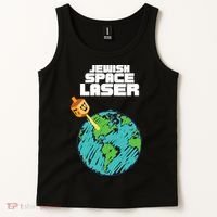 Jewish Space Laser Insane Funny Conspiracy Theory Tank Top thumb 2