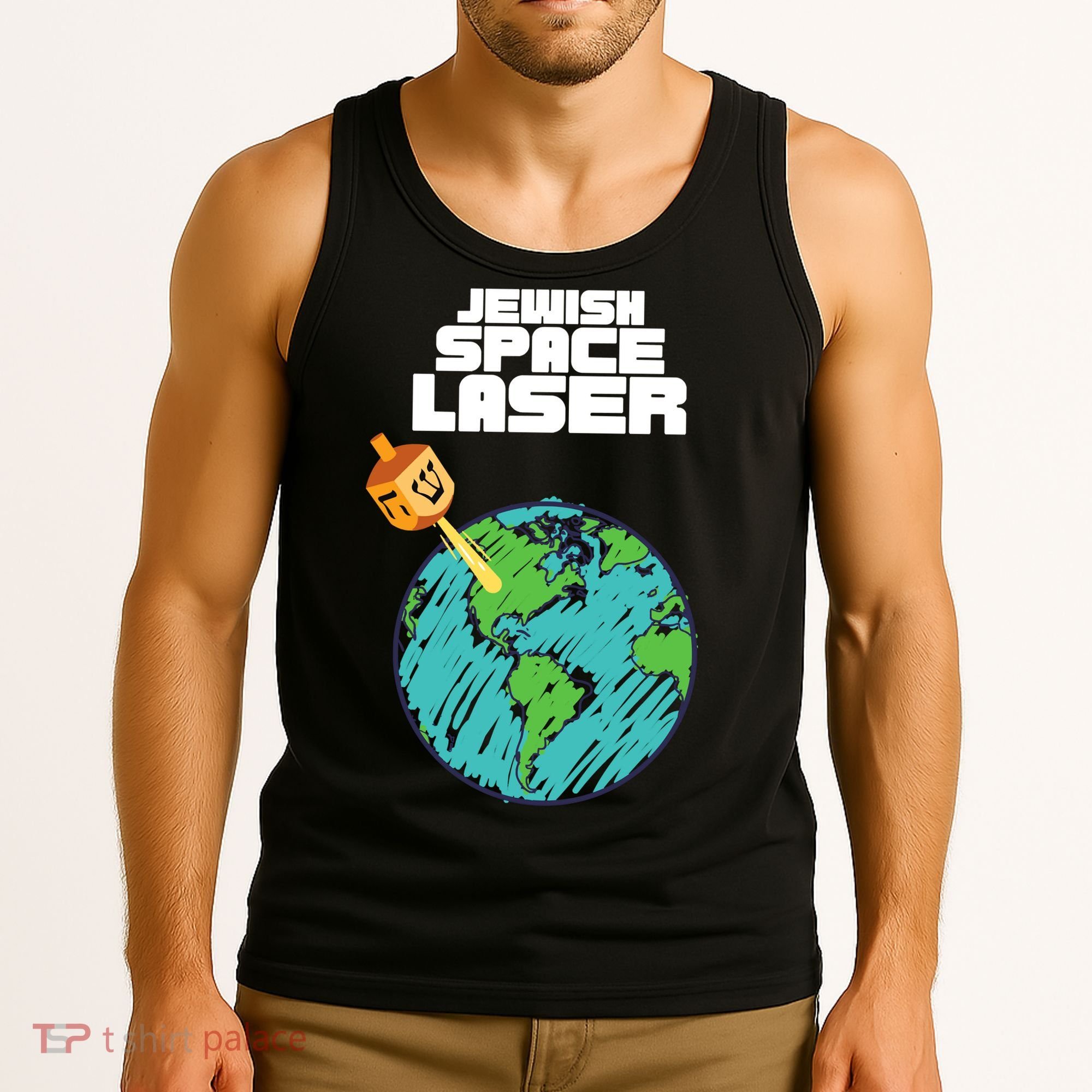 Jewish Space Laser Insane Funny Conspiracy Theory Tank Top
