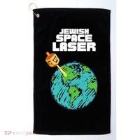 Jewish Space Laser Insane Funny Conspiracy Theory Golf Towel thumb 0