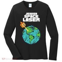 Jewish Space Laser Insane Funny Conspiracy Theory Women's Long Sleeve Shirt thumb 0