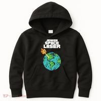 Jewish Space Laser Insane Funny Conspiracy Theory Kids Hoodie thumb 0