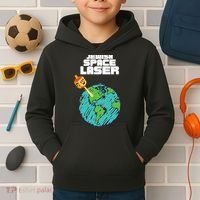 Jewish Space Laser Insane Funny Conspiracy Theory Kids Hoodie thumb 2
