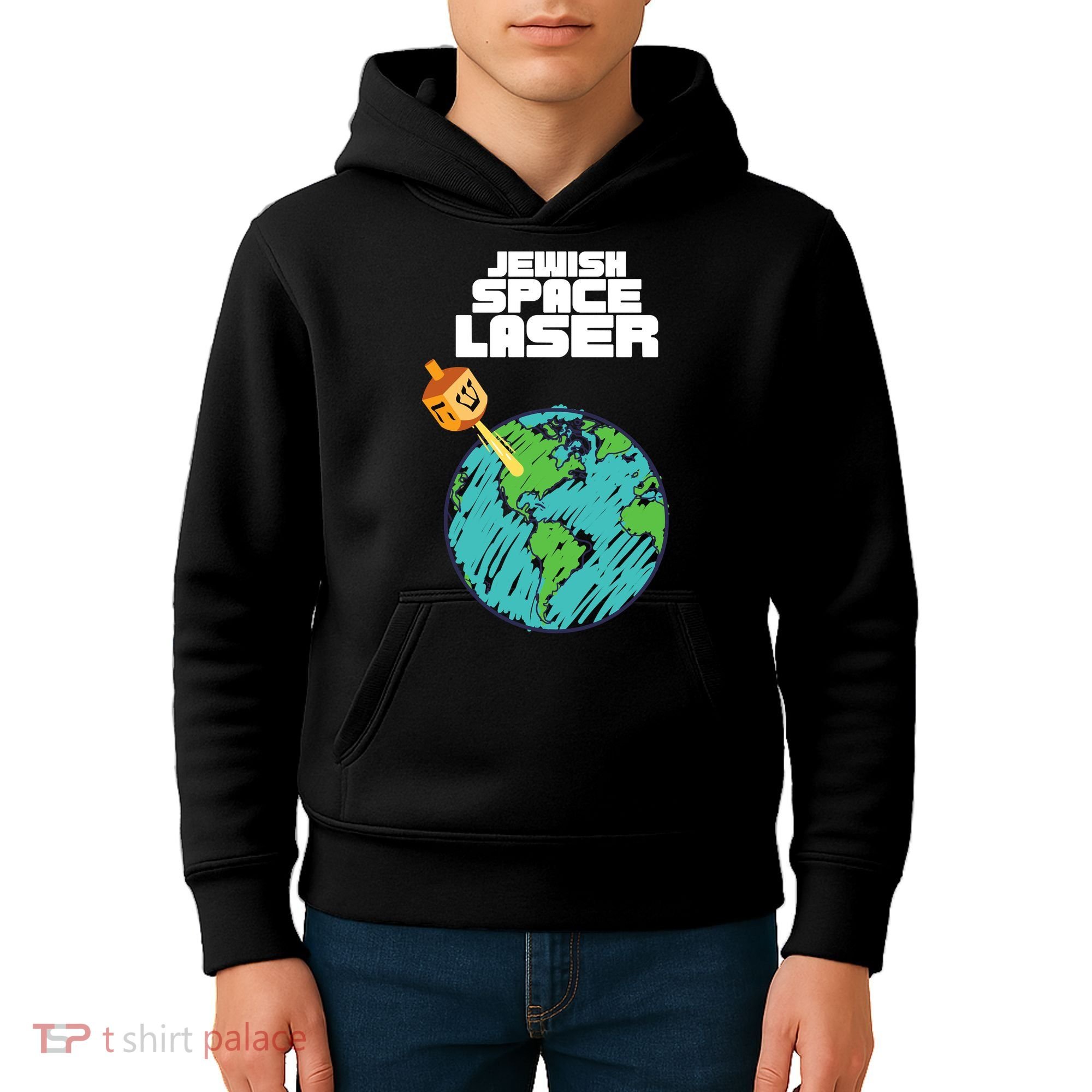 Jewish Space Laser Insane Funny Conspiracy Theory Kids Hoodie