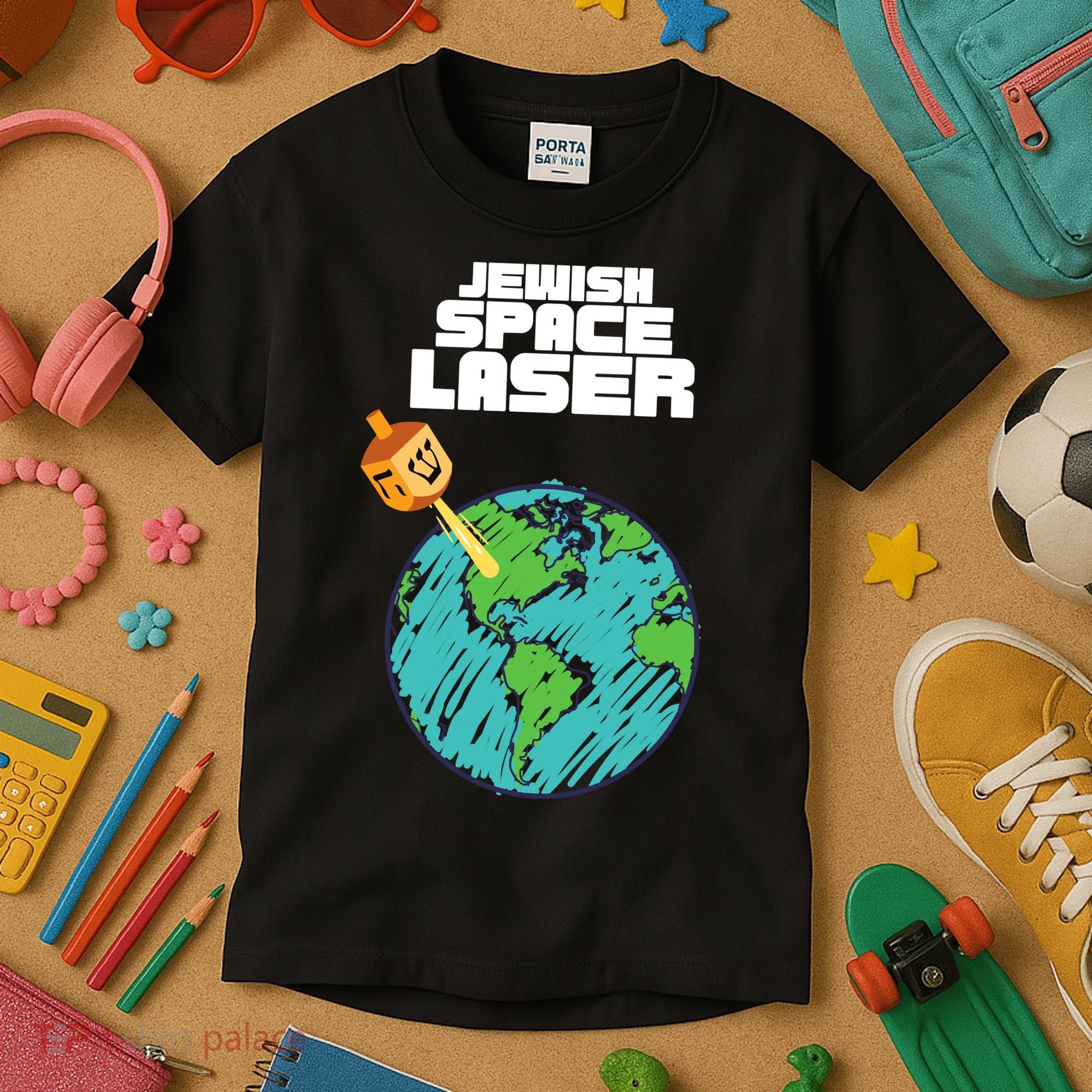 Jewish Space Laser Insane Funny Conspiracy Theory Kids T-Shirt