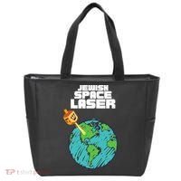 Jewish Space Laser Insane Funny Conspiracy Theory Tote Bag thumb 0