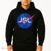 Jewish Space Laser Logo Badge Distressed Funny Meme Hoodie thumb 2