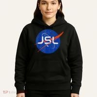 Jewish Space Laser Logo Badge Distressed Funny Meme Hoodie thumb 5