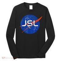 Jewish Space Laser Logo Badge Distressed Funny Meme Long Sleeve Shirt thumb 0