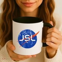 Jewish Space Laser Logo Badge Distressed Funny Meme Coffee Mug thumb 3