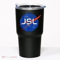 Jewish Space Laser Logo Badge Distressed Funny Meme Tumbler thumb 0