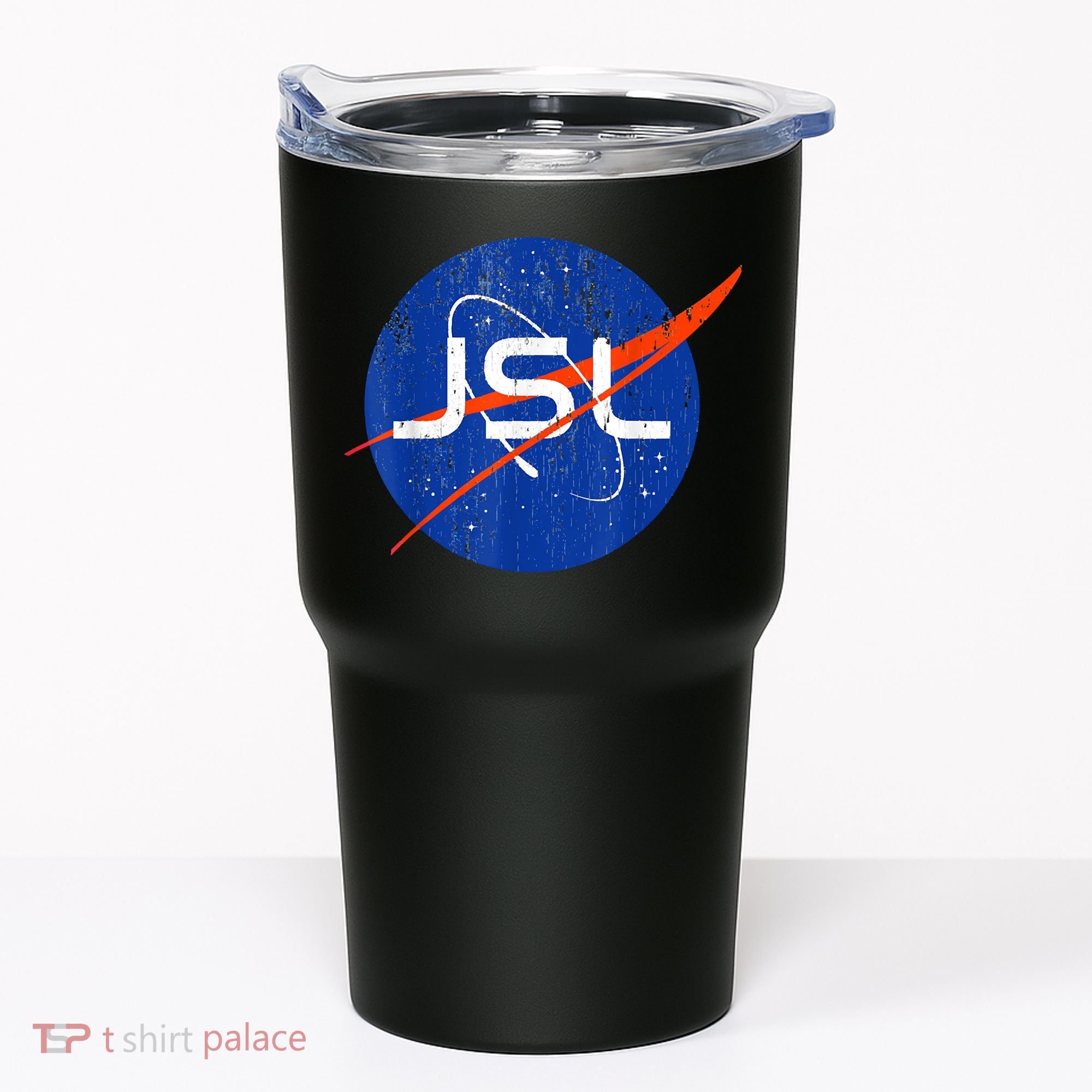 Jewish Space Laser Logo Badge Distressed Funny Meme Tumbler