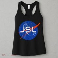 Jewish Space Laser Logo Badge Distressed Funny Meme Women's Tank Top thumb 3