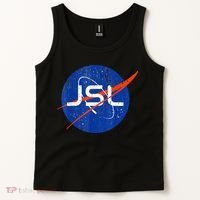 Jewish Space Laser Logo Badge Distressed Funny Meme Tank Top thumb 2