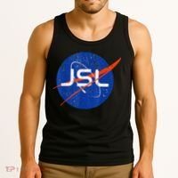 Jewish Space Laser Logo Badge Distressed Funny Meme Tank Top thumb 3