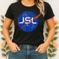 Jewish Space Laser Logo Badge Distressed Funny Meme Women's T-Shirt thumb 2