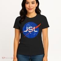 Jewish Space Laser Logo Badge Distressed Funny Meme Women's T-Shirt thumb 4