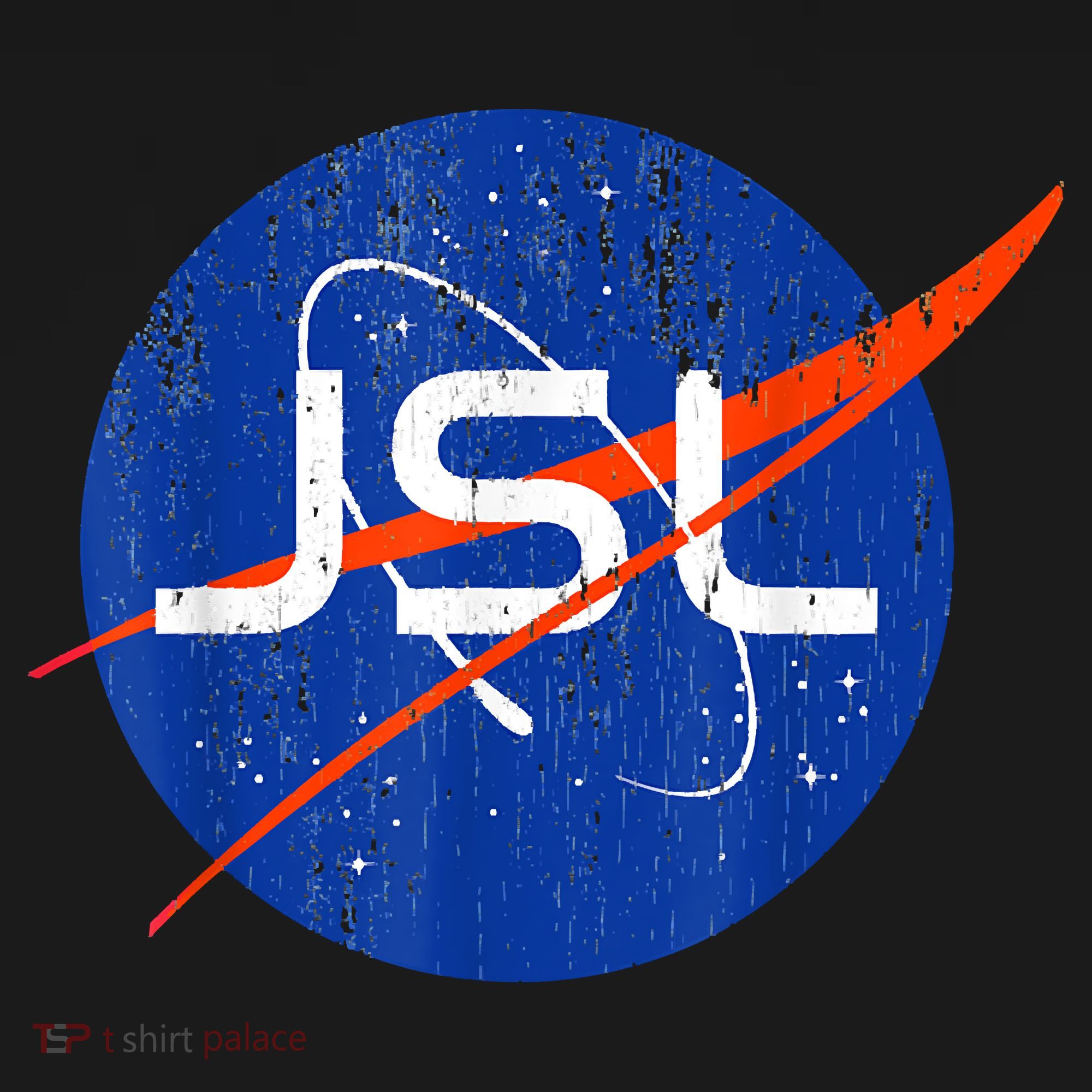 Jewish Space Laser Logo Badge Distressed Funny Meme Women's T-Shirt